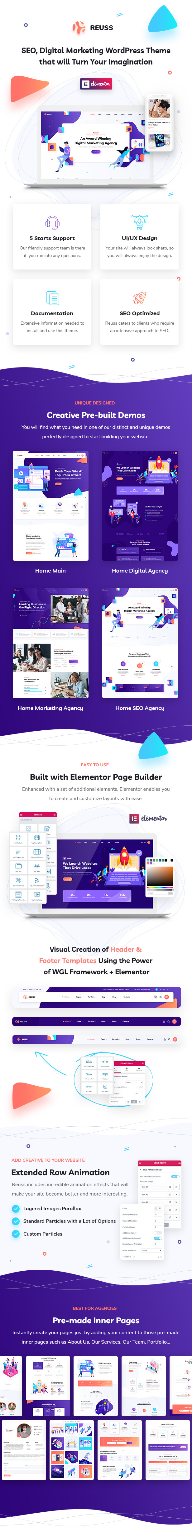 Reuss - SEO Marketing Agency WordPress Theme - 2